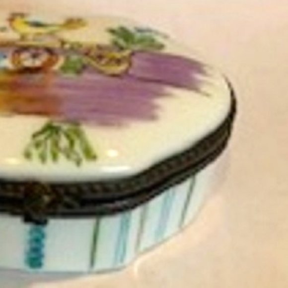 Vintage Limoges Box & Letter French Porcelain C.M. - Picture 3 of 8